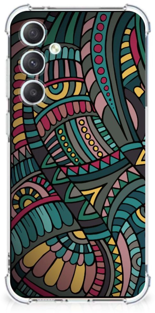 Samsung Galaxy S23 FE Doorzichtige Silicone Hoesje Aztec