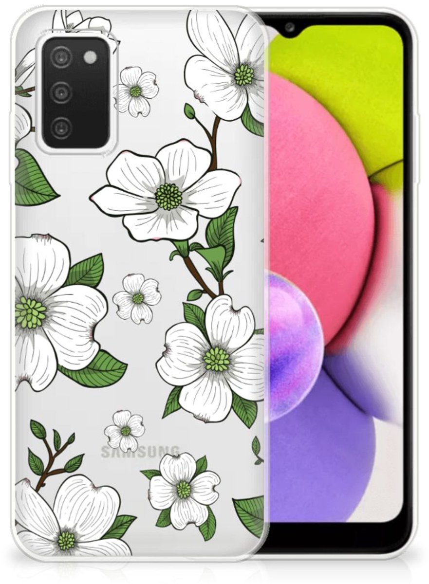 Samsung Galaxy A03S TPU Case Dogwood Flowers