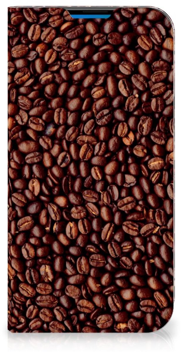 Book Case voor iPhone 14 Pro Max Flip Style Cover Koffiebonen