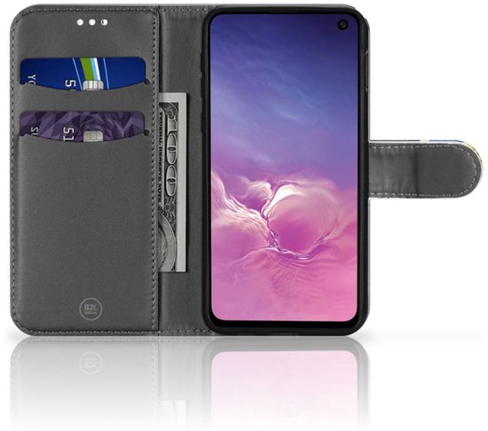 Portefeuille Samsung Galaxy S10e Cuir PU Portefeuille Livre Timbres