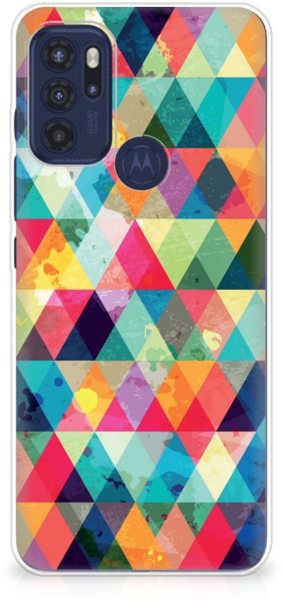 Motorola Moto G60s TPU bumper Geruit