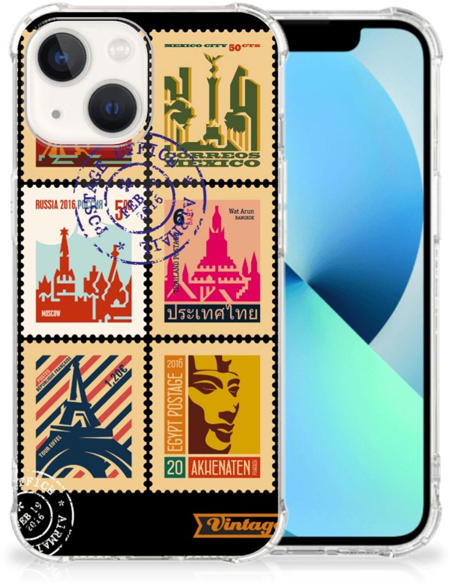 iPhone 13 Telefoonhoesje met valbescherming Postzegels