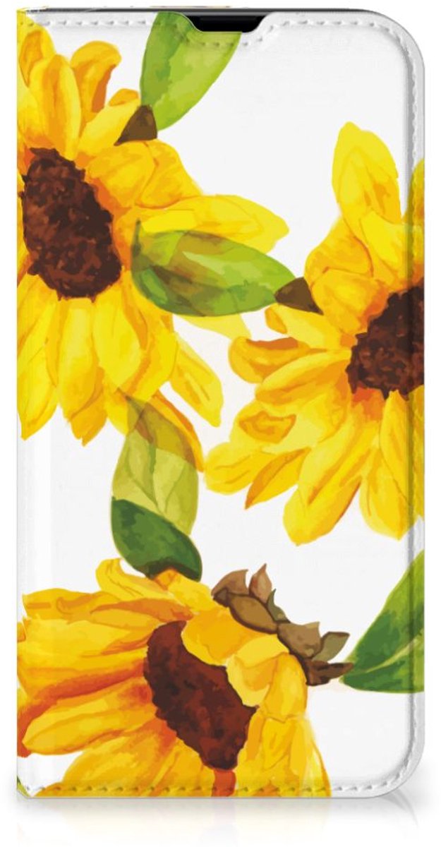 Smart Cover voor iPhone 13 Pro Zonnebloemen