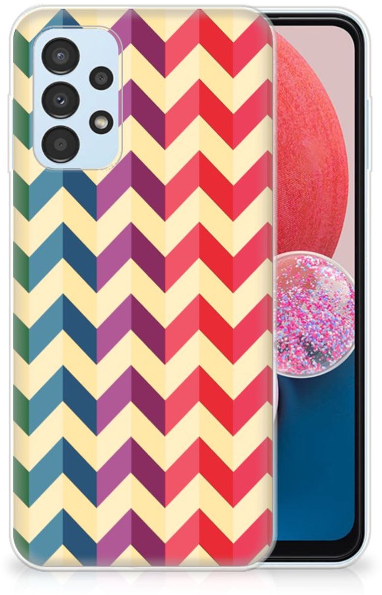 Samsung Galaxy A13 4G TPU bumper Zigzag Multi Color