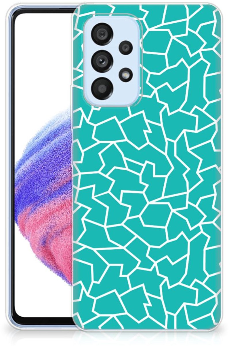Samsung Galaxy A53 5G Hoesje maken Cracks Blue