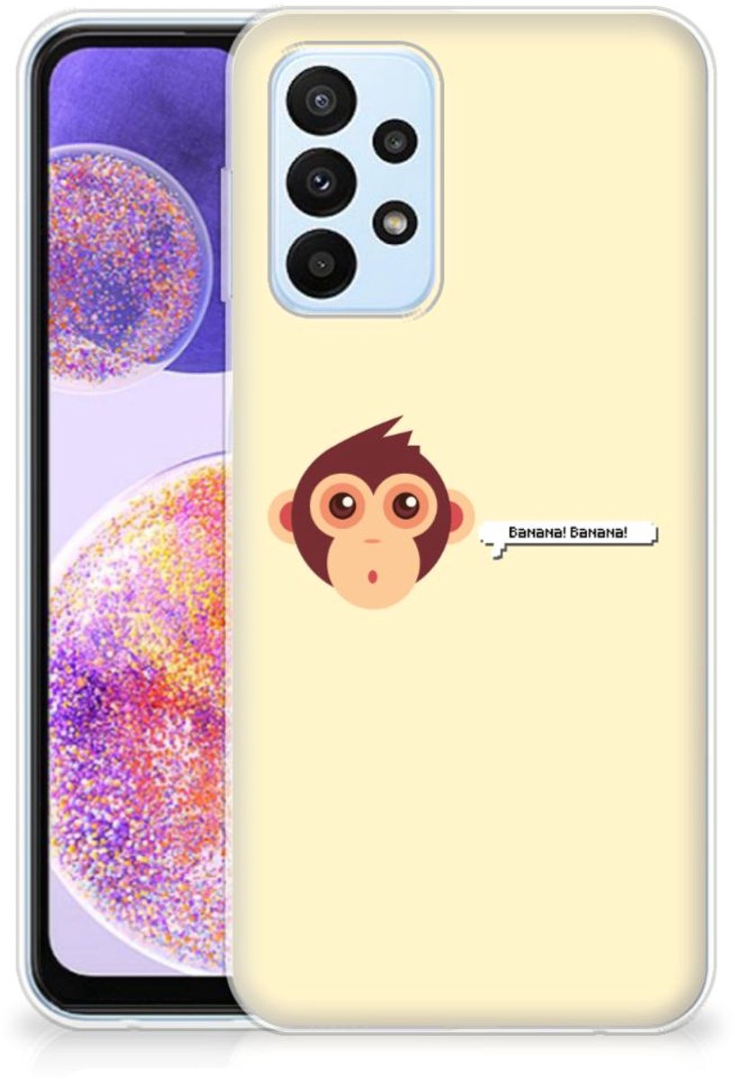 Samsung Galaxy A23 Telefoonhoesje met Naam Monkey