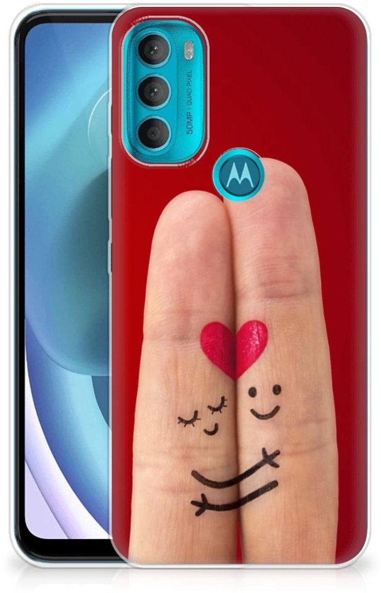 Motorola Moto G71 5G Silicone Back Cover Liefde - Origineel Romantisch Cadeau