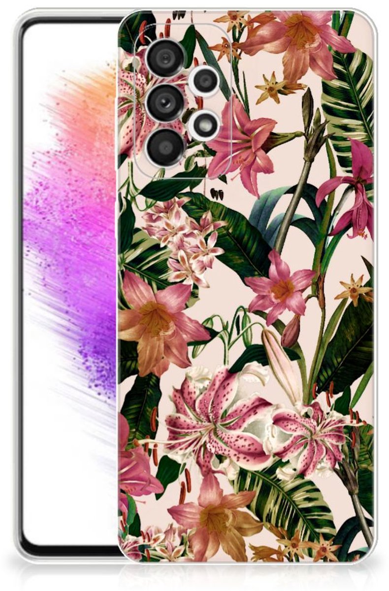 Samsung Galaxy A73 5G TPU Case Flowers