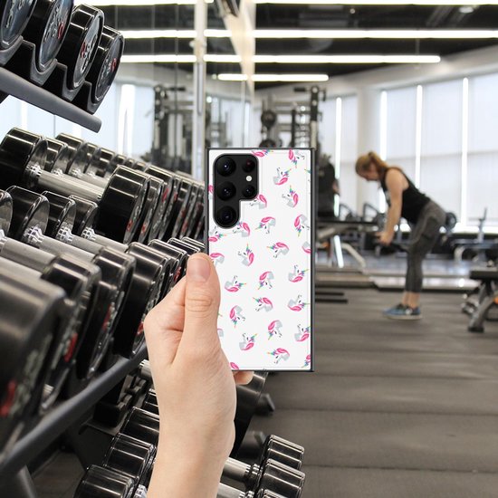 Coque arrière adaptée pour Samsung Galaxy S23 Ultra Licornes