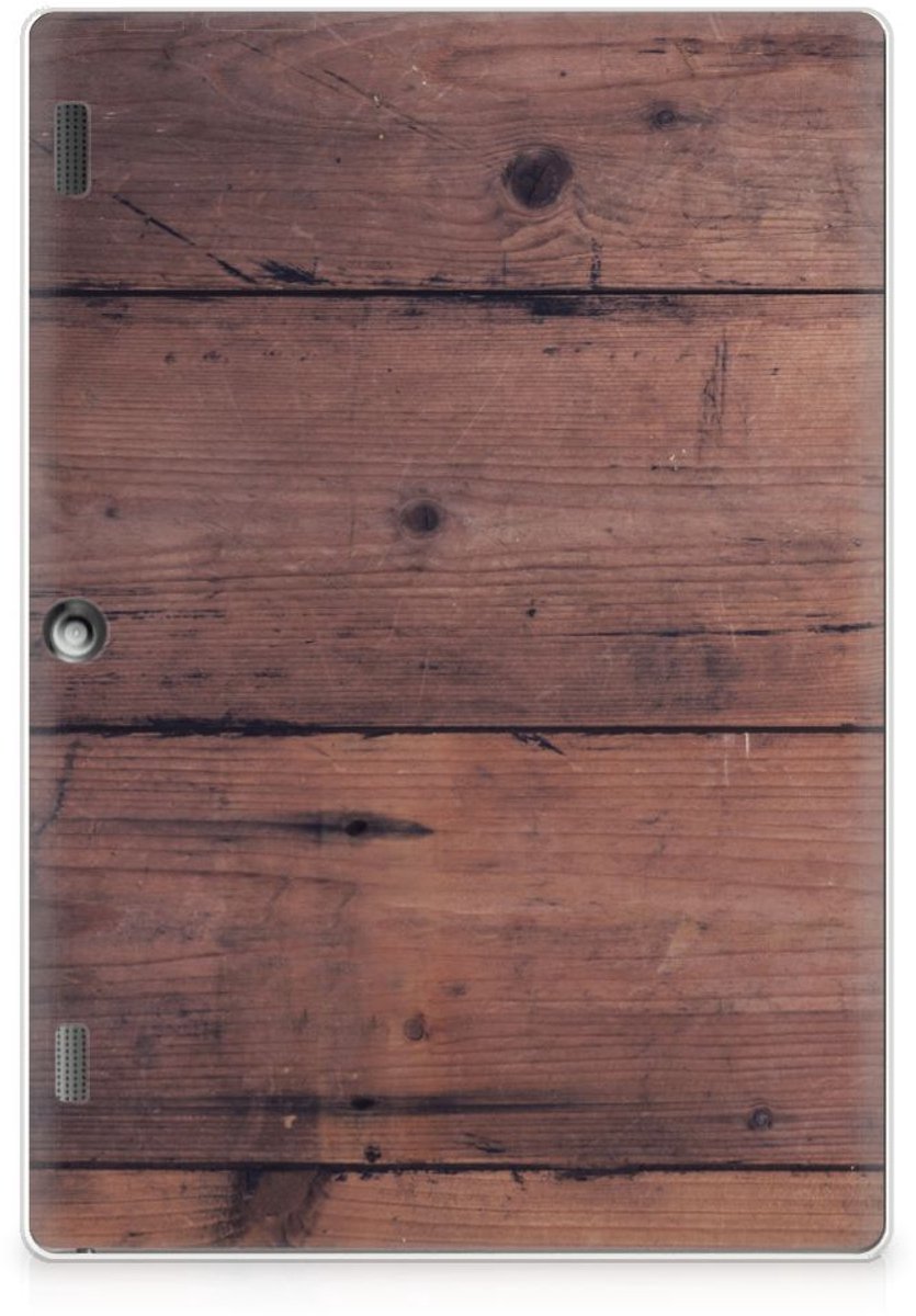 Lenovo Tab 10 | Tab 2 A10-30 Silicone Tablet Hoes Old Wood