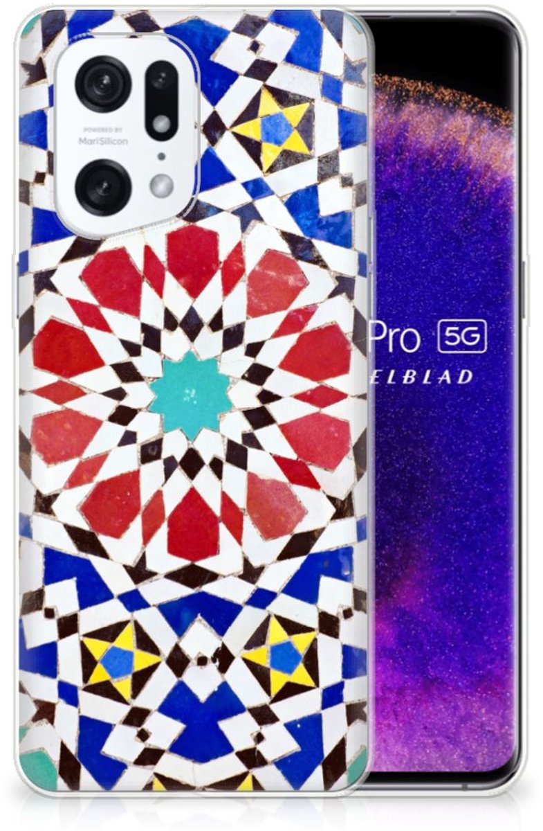 OPPO Find X5 Pro TPU Siliconen Hoesje Mozaïek