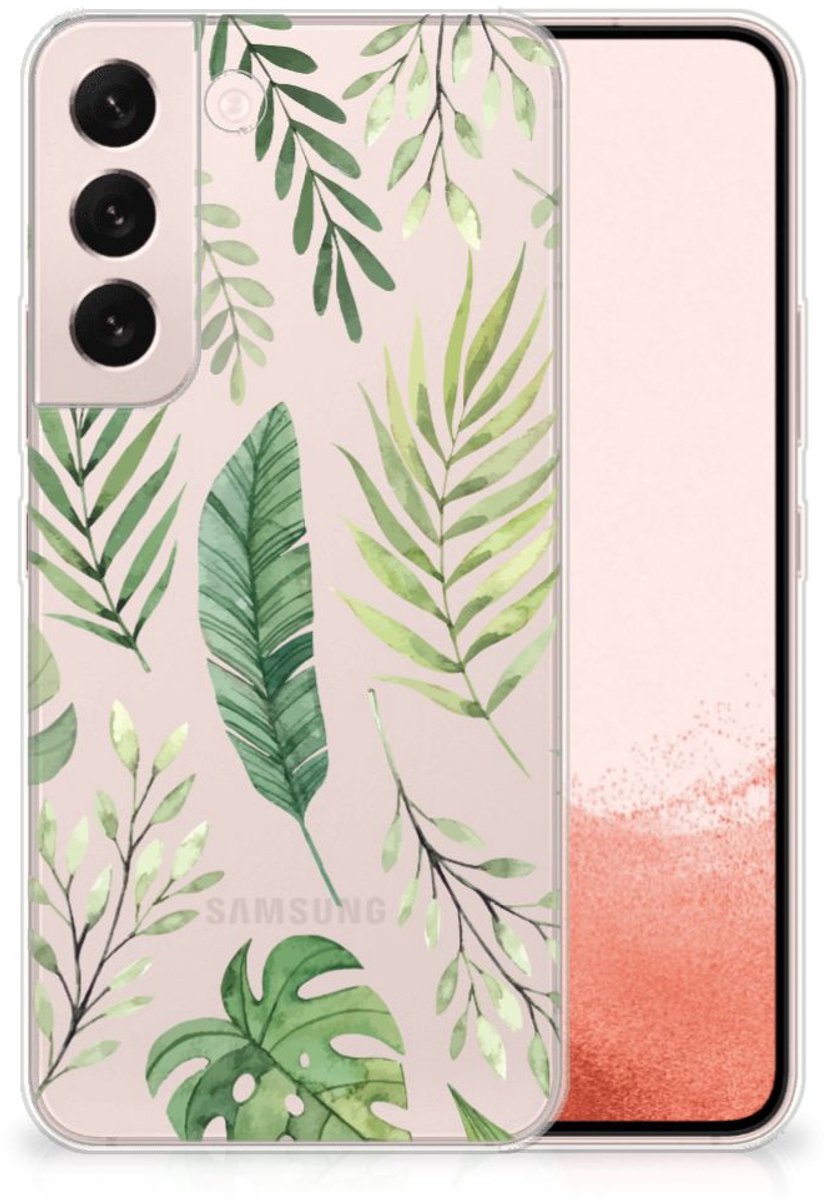 Back Cover voor Samsung Galaxy S22 TPU Case Leaves