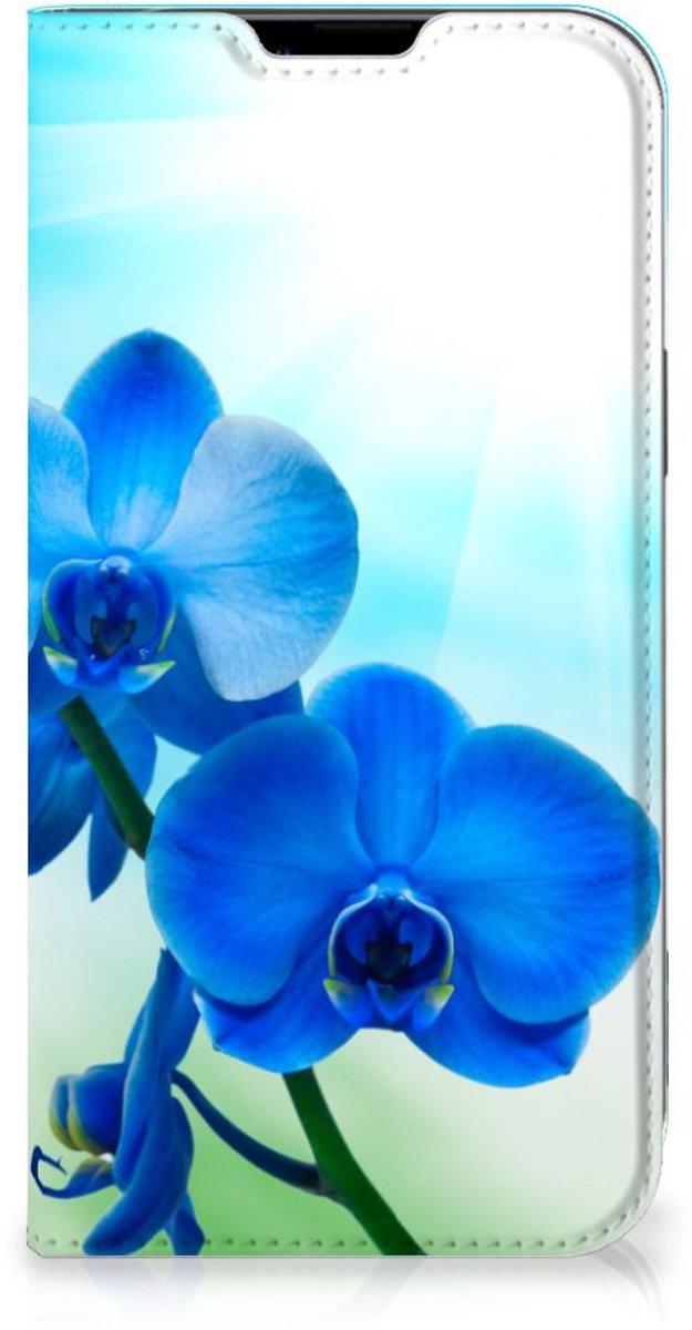 Apple iPhone 14 Plus Smart Cover Orchidee Blauw - Cadeau voor je Moeder