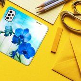 Stand Case avec photo Samsung Galaxy A23 Phone Case Orchid Blauw