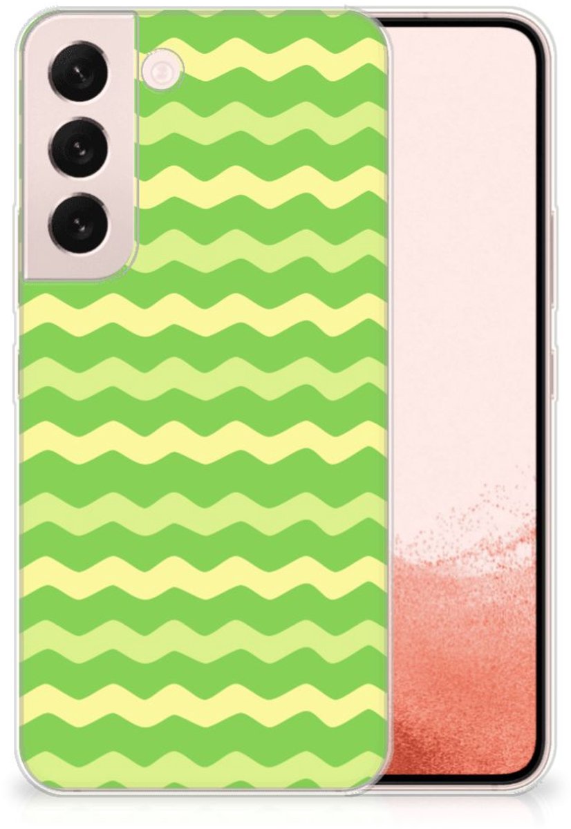 Samsung Galaxy S22 TPU bumper Waves Green