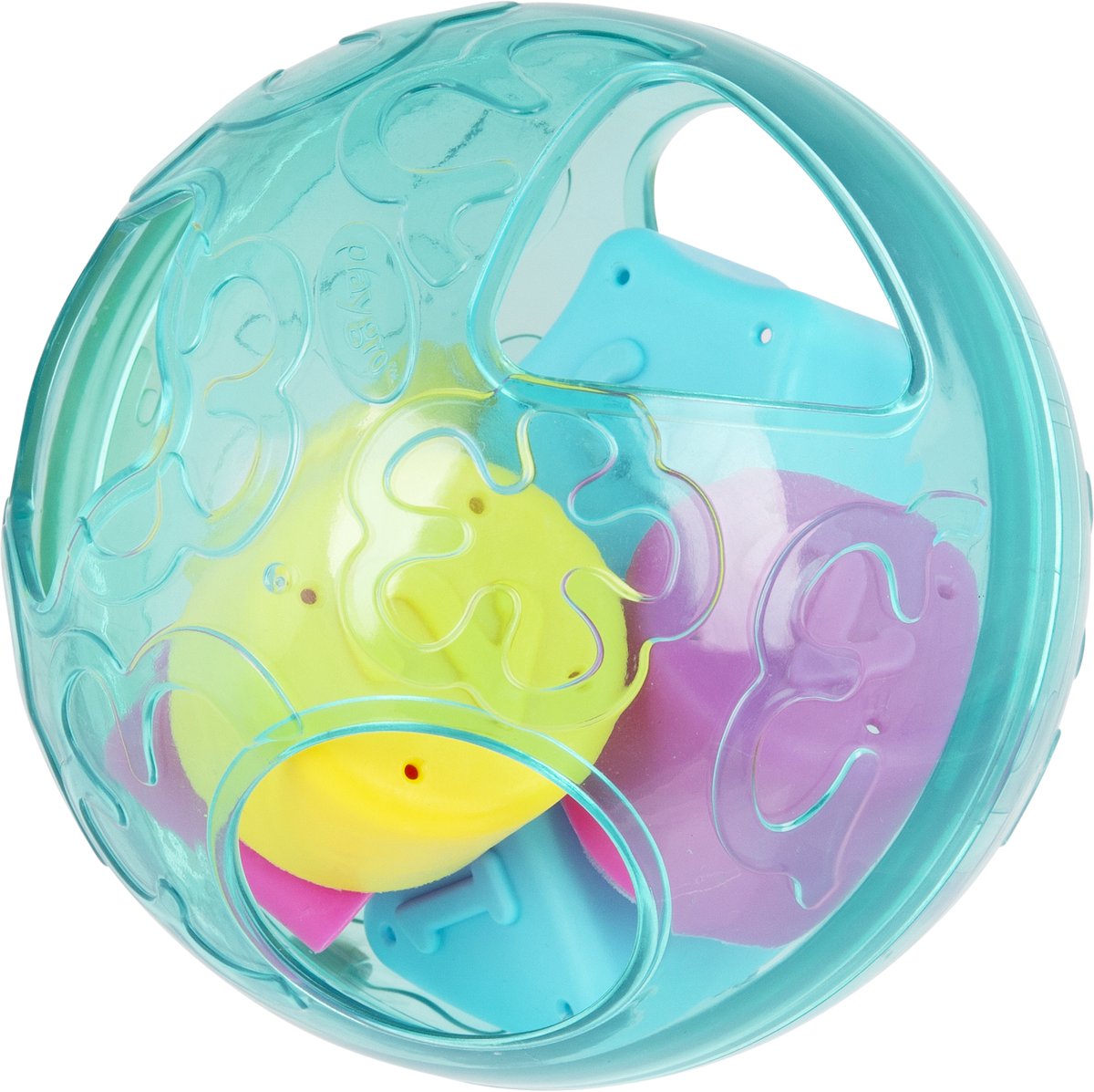 Playgro Roll and Sort Ball - Baby bal - vormsorteerder - Baby speelbal - Speelgoed Baby - Speelgoed 1 jaar - Educatief baby speelgoed - Bal voor baby - motoriek baby - Baby rammelaar - interactief baby speelgoed - inclusief zachte blokken — afbeelding 6