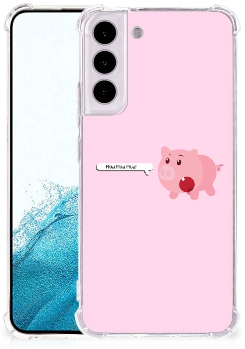 Samsung Galaxy S22 Plus Stevig Bumper Hoesje Pig Mud