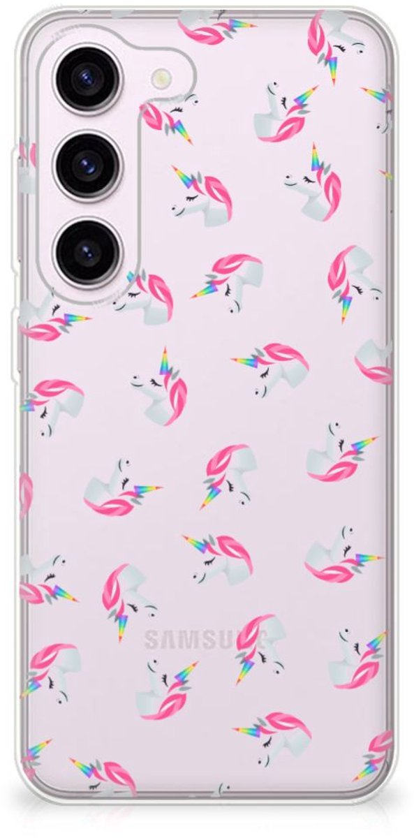 TPU bumper voor Samsung Galaxy S23 Unicorns