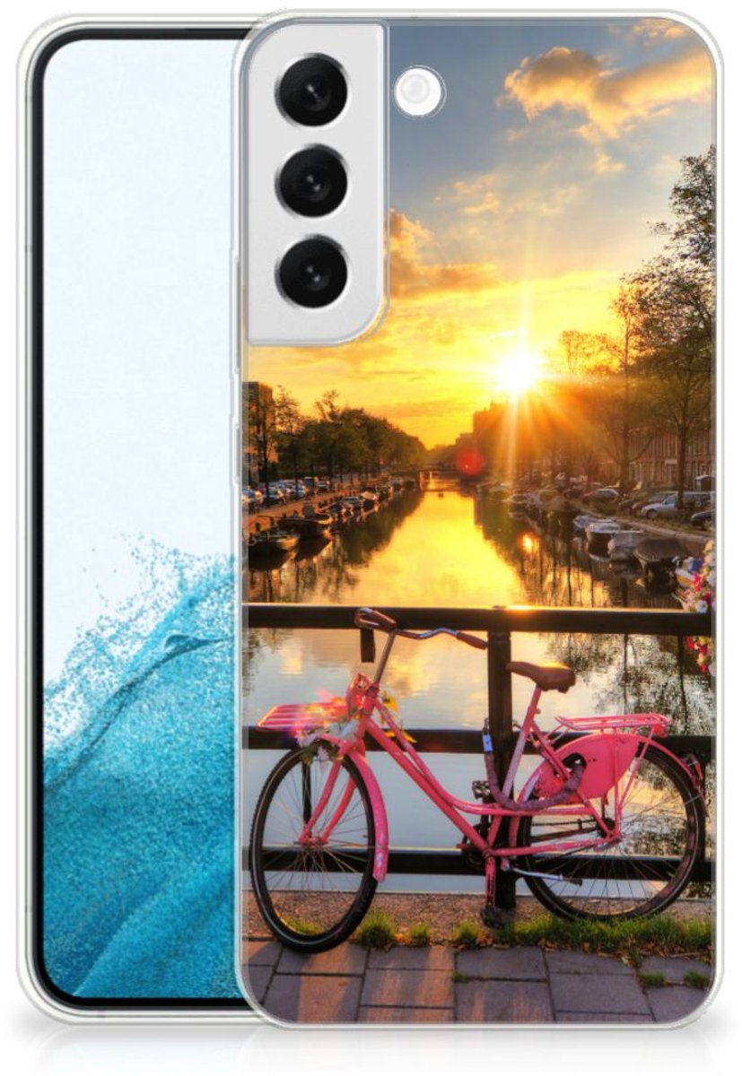 TPU Hoesje voor Samsung Galaxy S22 Plus Siliconen Back Cover Amsterdamse Grachten