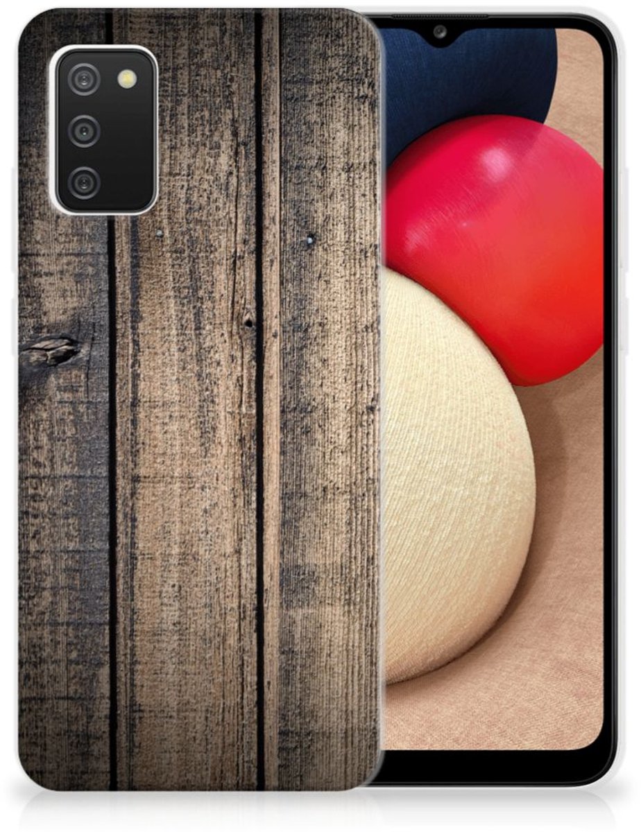 Samsung Galaxy A02s Bumper Hoesje Steigerhout
