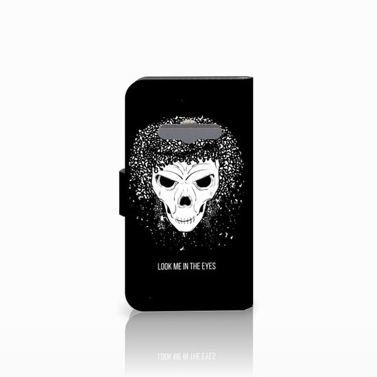 PU Cuir Premium Flip Case pour Samsung Galaxy Xcover 3 | Xcover 3 VE Coque Téléphone Crâne Cheveux