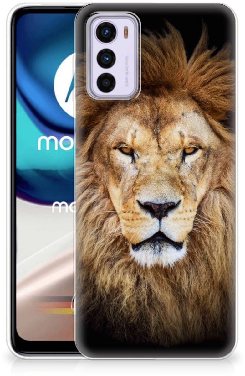 Motorola Moto G42 TPU Hoesje Leeuw