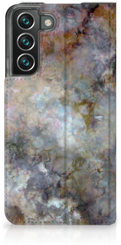 Bookcase Samsung Galaxy S22 Plus Smart Cover Marble Grijs