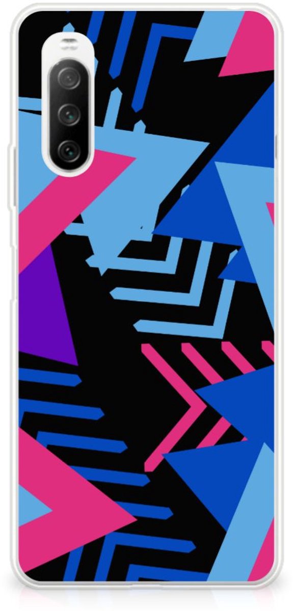 Sony Xperia 10 III TPU Hoesje Funky Triangle