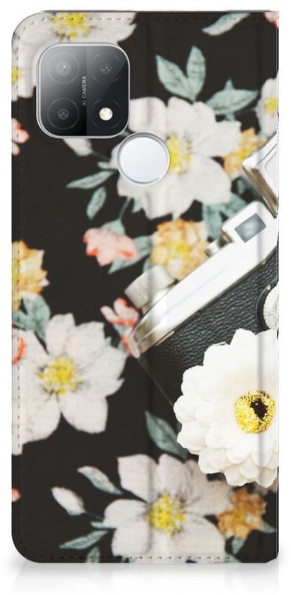 Couverture de livre OPPO A15 Smart Cover Appareil photo Vintage