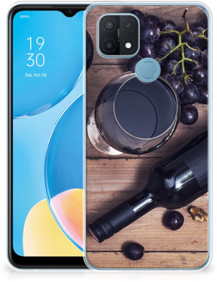 OPPO A15 Siliconen Case Wijn