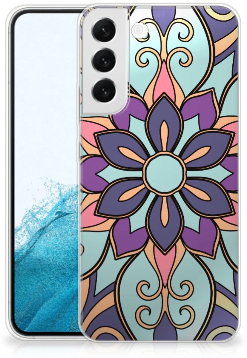 Samsung Galaxy S22 Plus TPU Case Purple Flower