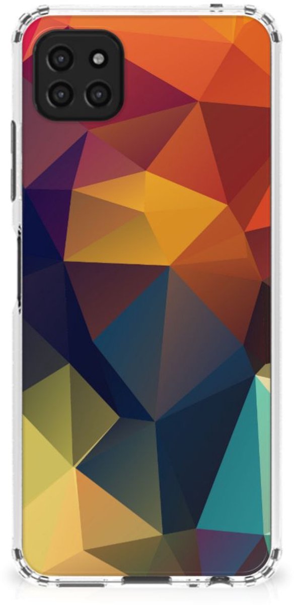Samsung Galaxy A22 5G Shockproof Case Polygon Color