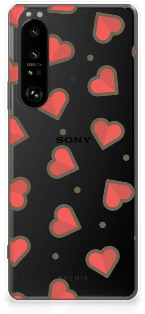 Sony Xperia 1 III TPU bumper Hearts