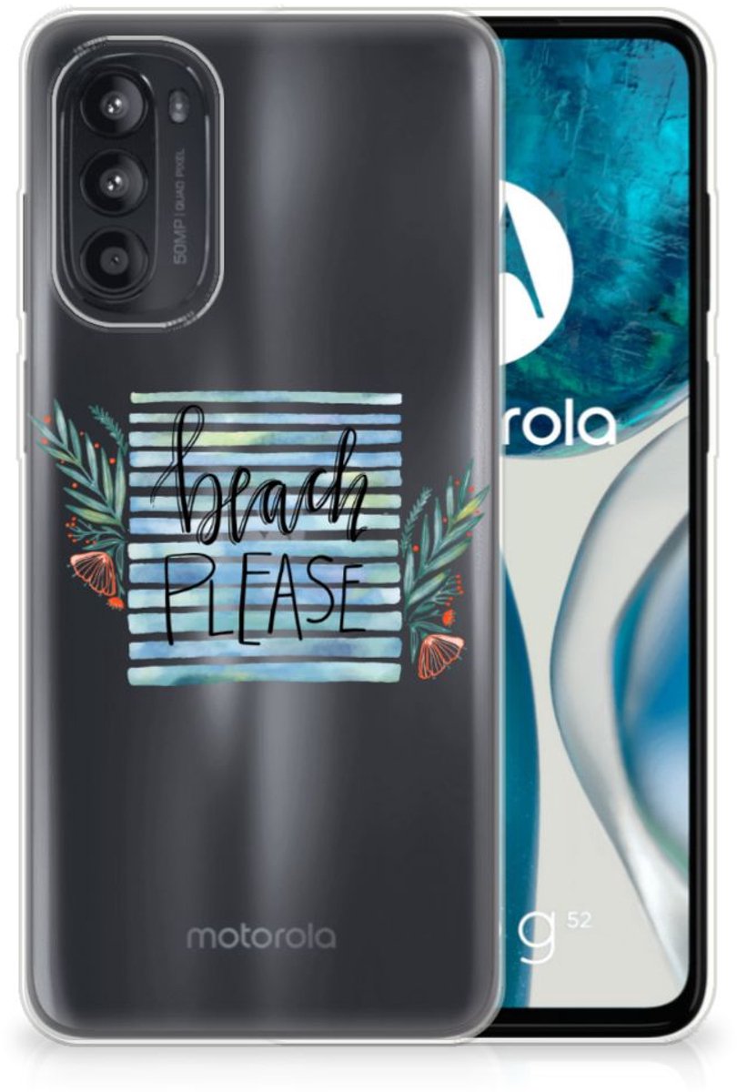 Motorola Moto G52/G82 Telefoonhoesje met Naam Boho Beach