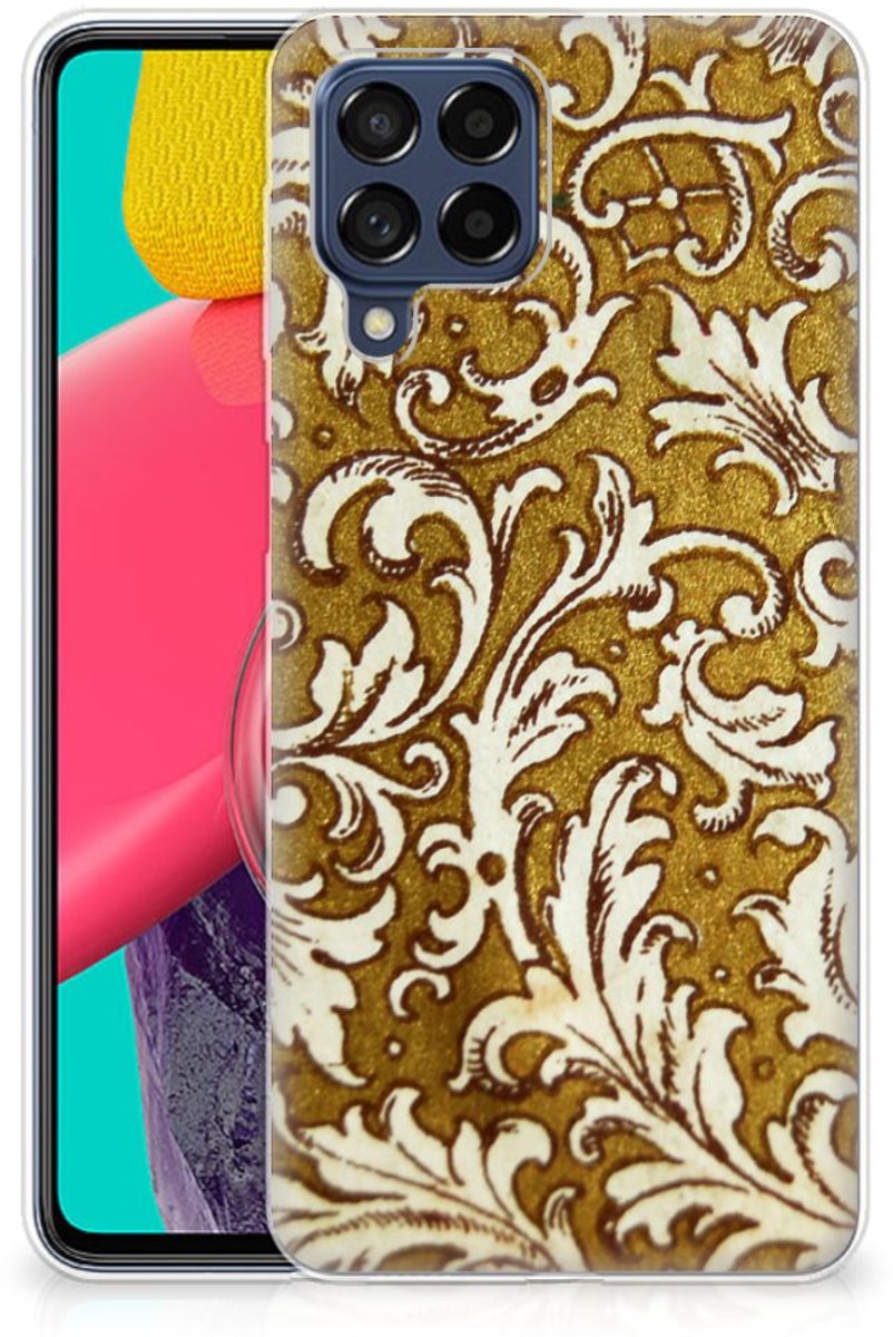 Siliconen Hoesje Samsung Galaxy M53 Barok Goud