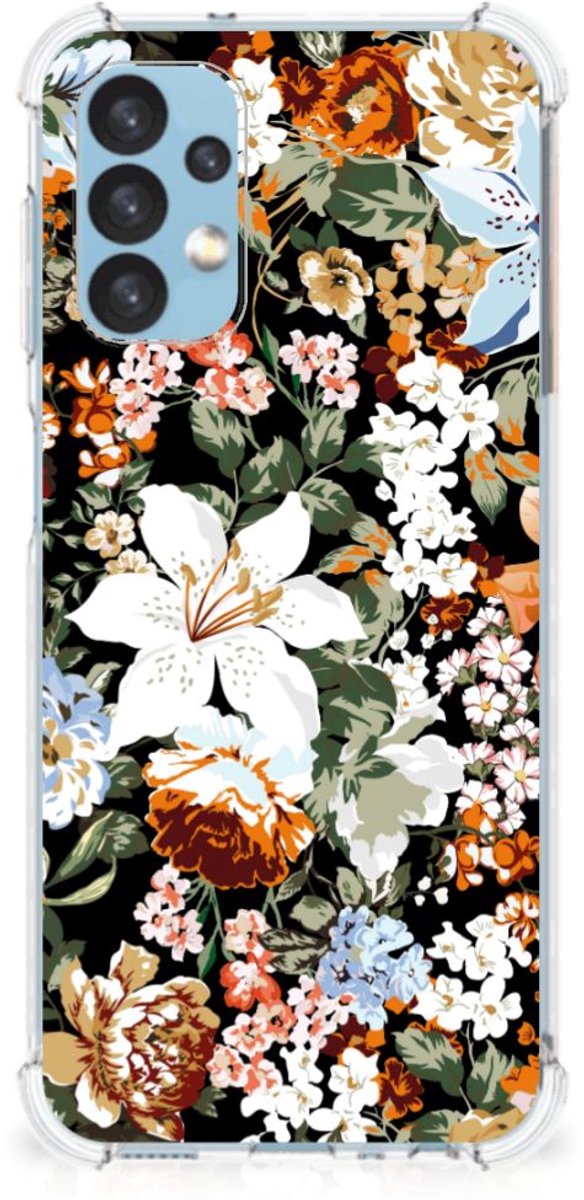 Case voor Samsung Galaxy A13 (4G) Dark Flowers