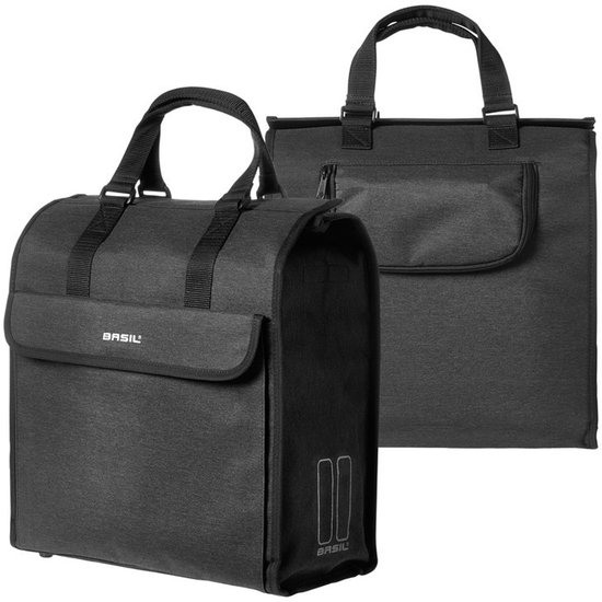 Basil Mira Fietsshopper - Enkele fietstas - Zwart - 17 Liter van Basil — afbeelding 2