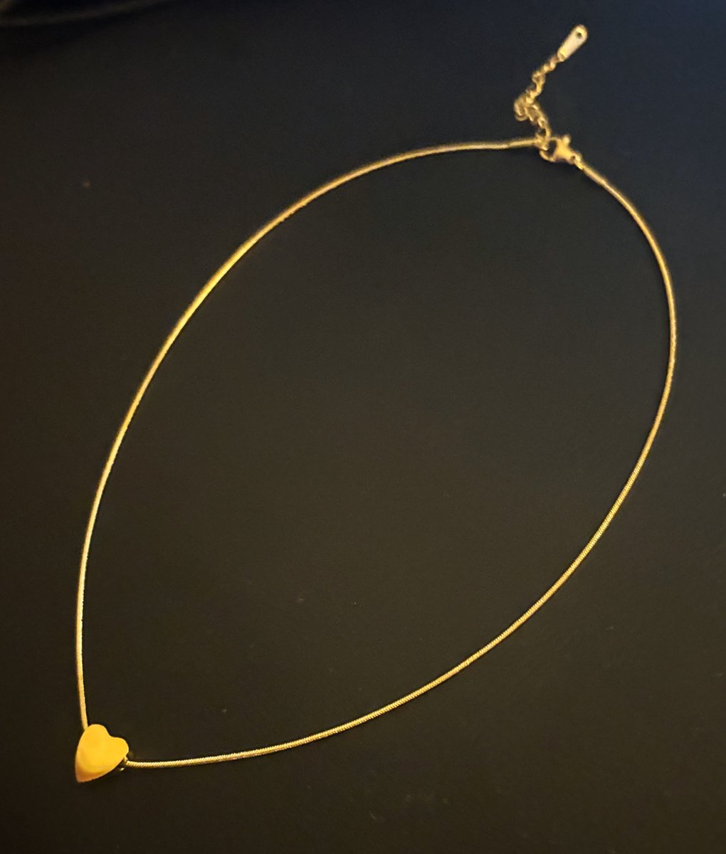 No-Fade Goud-Stijl Drie-Dimensionale Hart Ketting Sieraden Voor Dames En Heren