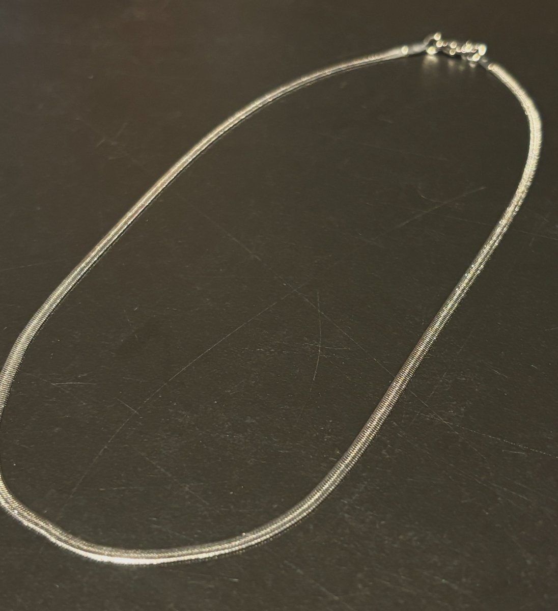 No-Fade Silver-Style Plated 'Snake Chain' Necklace