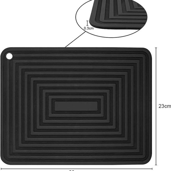 Set van 4 onderzetters, hittebestendige siliconen onderzetters, keuken, antislip, multifunctionele isolatiemat, onderlegger voor potten, verdikt, vaatwasmachinebestendig, honingraatpatroon Set van 4 onderzetters, hittebestendige siliconen onderzetters, keuken, antislip, multifunctionele isolatiemat, onderlegger voor potten, verdikt, vaatwasmachinebestendig, honingraatpatroon