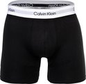 Zwarte Calvin Klein boxer briefs met witte tailleband met logo.