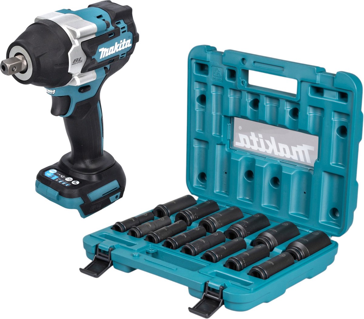 Makita DTW 701 Z accu slagmoersleutel 18 V 700 Nm 1/2" borstelloos solo - zonder accu, zonder oplader