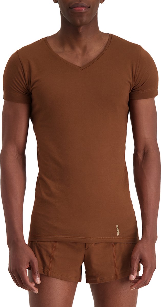 Noshirt Lite Cotton - Ondershirt - Reguliere V-Hals - Invisible Mocha - XXL