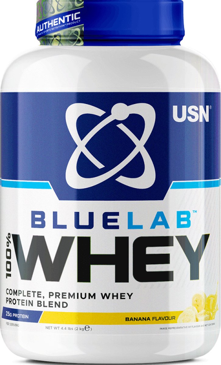 USN Blue Lab Whey (2000g) Banana - Eiwitten - Wei-eiwit Mix