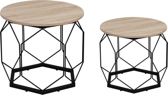 Russell Salontafel set van 2 organisch Brons (Tweedekansje 171