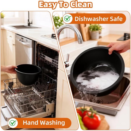 Siliconen Inzetstukken - Siliconen Mengkom Liner - Mengkom Vervanging - Mixeraccessoires - Mengkom Geschikt Voor 5 Quart Tilt-head Stand Mixers van Merkloos — afbeelding 4