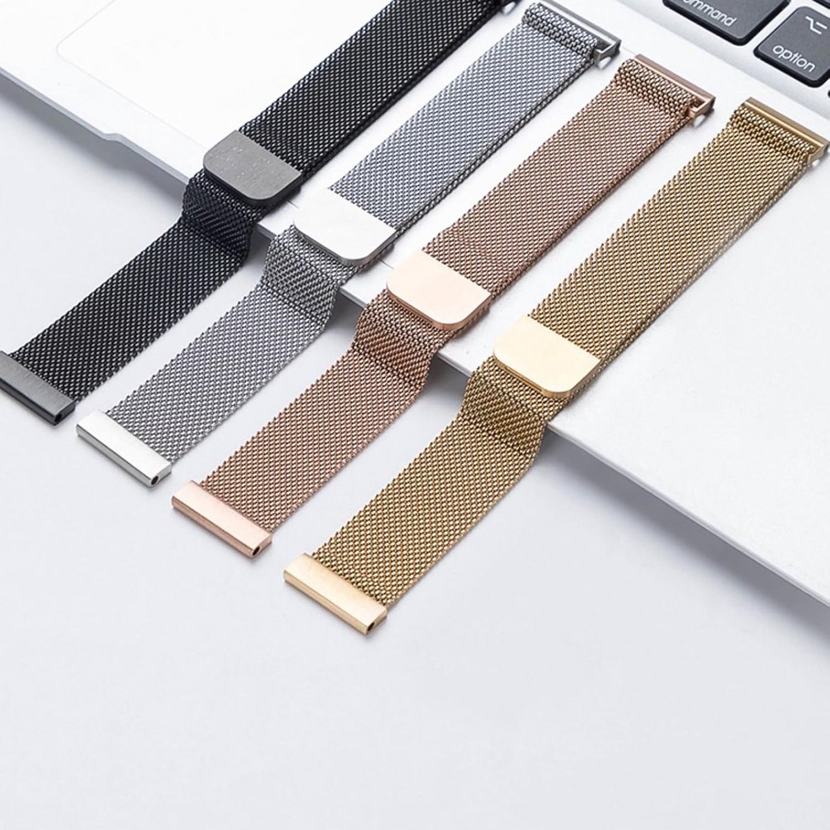 Verstelbare Metalen Horlogeband 20mm voor Diverse Smartwatches