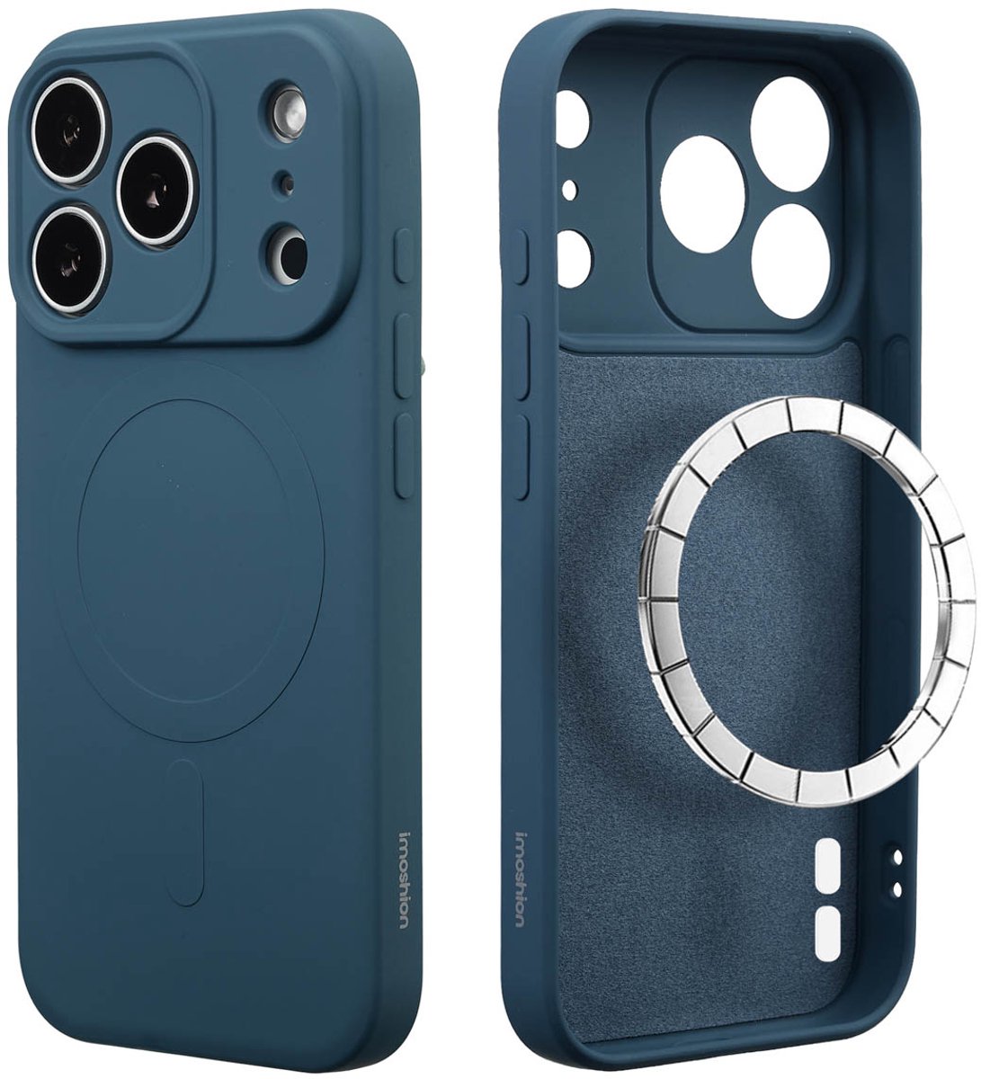 imoshion Hoesje - Geschikt voor Apple iPhone 17 Pro - Color Backcover geschikt voor MagSafe - Donkerblauw