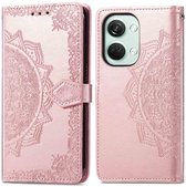 imoshion Hoesje - Geschikt voor OnePlus Nord 3 - Mandala Bookcase - Rosé Goud