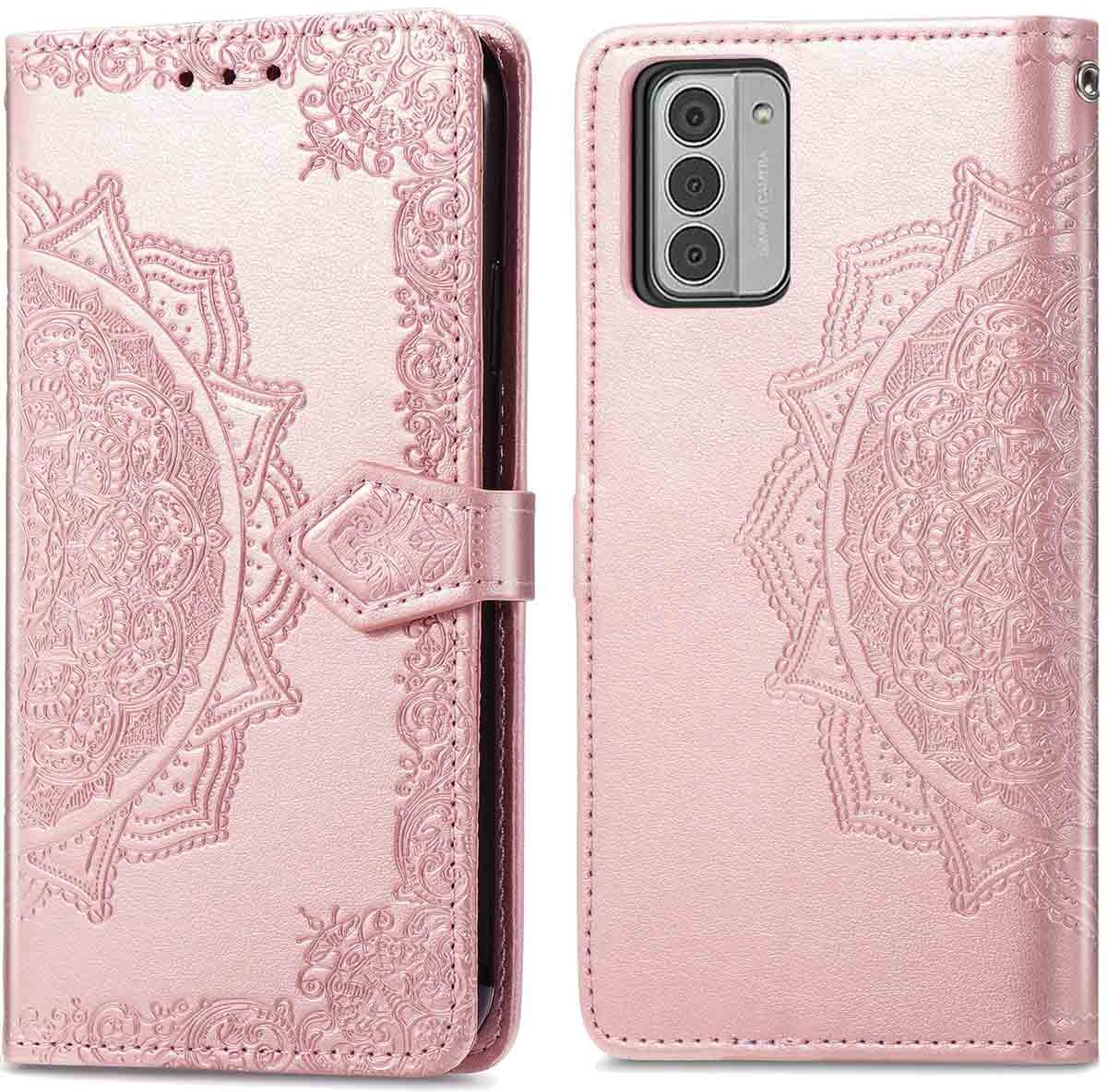 imoshion Hoesje - Geschikt voor Nokia G42 - Mandala Bookcase - Rosé Goud